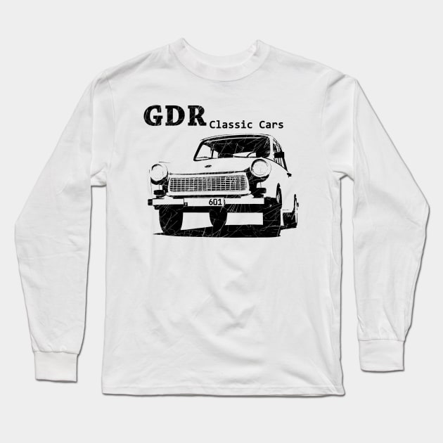 trabant, ddr, gdr classic car Long Sleeve T-Shirt by hottehue